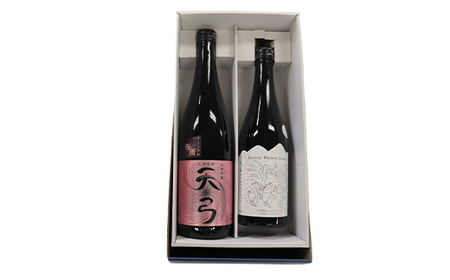 東の麓 願いの桜セット 「純米吟醸 天弓 桜雨 720ml×1本 ＆ 純米大吟醸 三羽の兎 500ml×1本」 『東の麓酒造』 日本酒 2本セット 飲み比べ 山形県 南陽市 [2057]