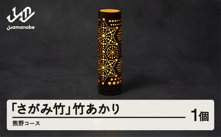「さがみ竹」竹あかり (熊野コース)  インテリア ライト 竹 ty-kgtak