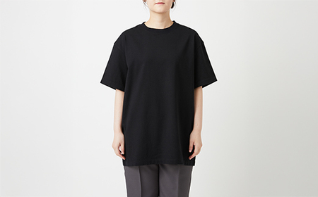 【Yonetomi】米富繊維 NEW BASIC T-SHIRT 黒 ブラック 服 洋服 ユニセックス メンズ レディース ブランド 数量限定 山形県 山辺町 サイズ4 yt-yttsk4