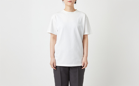 【Yonetomi】米富繊維 NEW BASIC T-SHIRT 白 ホワイト 服 洋服 ユニセックス メンズ レディース ブランド 数量限定 山形県 山辺町 サイズ4 yt-yttsw4
