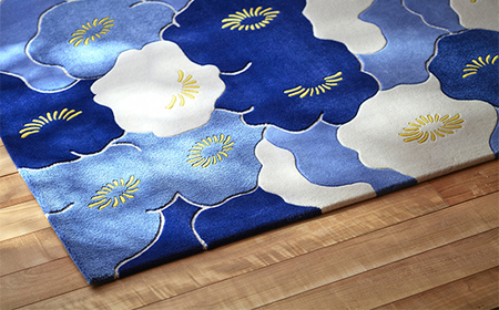 【山形緞通】石楠花 (M) [絨毯 じゅうたん ラグ カーペット oc-jtsym]