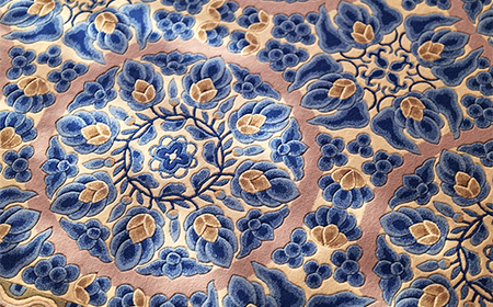 山形緞通】えびかずら宝相華 (L) [絨毯 じゅうたん ラグ カーペット oc