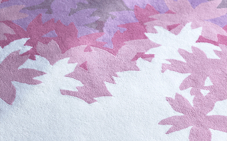 【山形緞通】SAKU - 咲く (XS) [絨毯 じゅうたん ラグ カーペット oc-loske]