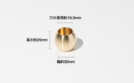 【削り出し】mengo ハンコ立て スリム（真鍮製） F20A-960