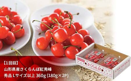 先行予約 2026年度発送【山形県フルーツ定期便3回】山形県産紅秀峰・白桃・ラフランス F4A-0988