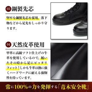 N-006  青木安全靴　D-300 【炎に強い究極のサバイバルブーツ】