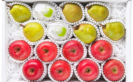 FYN9-947 ≪2026年先行予約≫山形県産 ラ・フランス サンふじりんご 詰合せ 3kg 2026年11月中旬から順次発送 洋梨 ラフランス 林檎 りんご リンゴ 秋果実 果物 くだもの フルーツ 食べ比べ 自宅用 家庭用 産地直送 山形県 西川町 月山