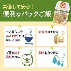 FYN9-982 【定期便3回】山形県産 雪若丸 玄米ごはん パックご飯 24個セット×3回 玄米 パックライス パック ごはん ライス こめ 米 ゆきわかまる ブランド米 簡単 手軽 時短 保存食 備蓄 山形県 西川町 月山