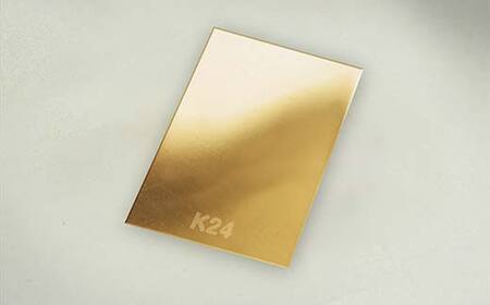 FYN5-005 西川町 工芸品 純金(K24) ガッさんプレート 1.0g 純金 金金 金 24金 K24 K ゴールド 日本製 ハンドメイド 手作り 置物 オブジェ 貴金属 ジュエリー 贈答 贈り物 ギフト 記念日 誕生日 プレゼント X線分析検査証明書付 山形県 月山