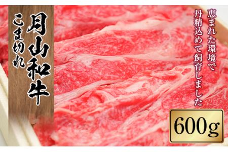 FYN9-864 山形県産黒毛和牛《月山和牛》福寿館 こま切れ 600g 牛肉 山形県 西川町