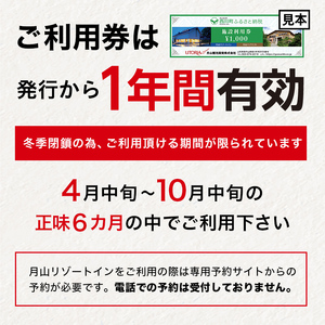 FYN9-391 山形県西川町 月山リゾート・スキー場で使える 月山観光開発利用券 3000円分