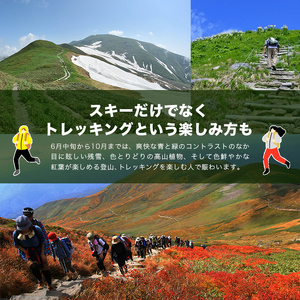 FYN6-539 月山スキー場ペアリフトで使える リフトご利用券 12000円分 月山スキー 月山登山 スキー 登山 山登り ハイキング トレッキング 旅行 体験 チケット 山形県 西川町 月山