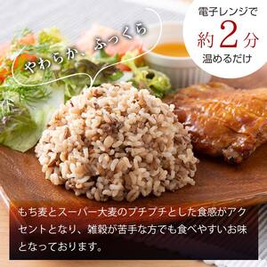 FYN9-674 【定期便】栄養満点！スーパー大麦もち麦・玄米ごはん 24個セット×6回 山形県産つや姫 パックライス パックごはん お米 玄米 保存食 備蓄 常温 レンジ 簡単