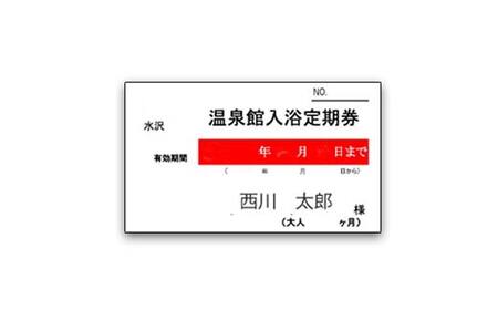 FYN6-146 水沢温泉 日帰り入浴施設 水沢温泉館 定期入浴券 6ヶ月 温泉 おんせん 湯 入浴 入浴券 利用券 チケット 日帰り 休憩 山形県 西川町 月山