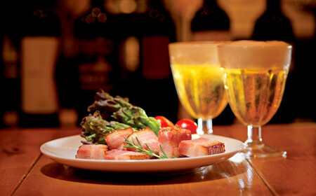 【簡易包装】薪・炭火仕上げ ベーコン セット 計840g(280g×3)(B-3-k)ベーコンブロック 北海道 北広島市 エーデル