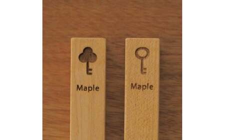 【選べる形】キーホルダー 「Wood Stick」 キーストラップ 木材 木 材料 端材 ホテルキー クローバー型 丸型 北海道 北広島市