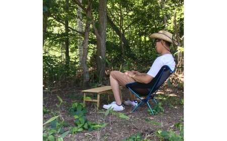 アウトドア ローテーブル ／ テーブル 机 サイドテーブル 家具 インテリア 持ち運び コンパクト 木 木材 北海道 北広島市