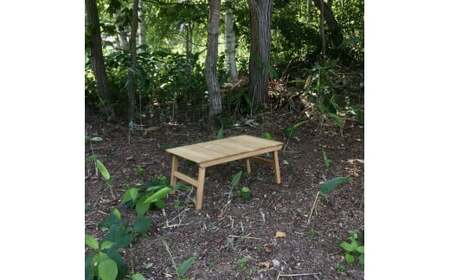 アウトドア ローテーブル ／ テーブル 机 サイドテーブル 家具 インテリア 持ち運び コンパクト 木 木材 北海道 北広島市
