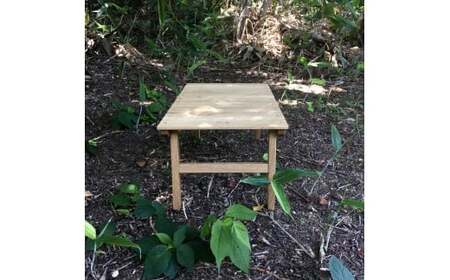 アウトドア ローテーブル ／ テーブル 机 サイドテーブル 家具 インテリア 持ち運び コンパクト 木 木材 北海道 北広島市