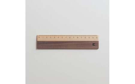 ツートンものさし_15cm ものさし 定規 木 木製 ツートン ツートンカラー 文房具 北海道 北広島市