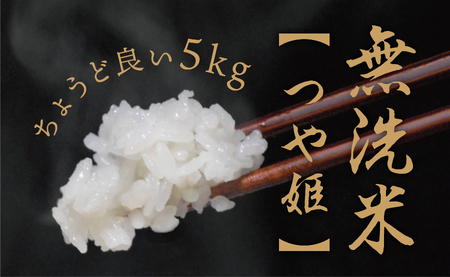 無洗米 つや姫 令和7年産 5kg 2025年産 山形県 朝日町産 精米 米 こめ コメ