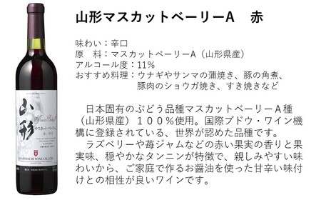  朝日町 ワイン 山形シリーズ 辛口 セット(720ml×2)