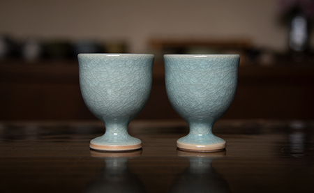 【陶器】冷酒・ワイン杯 2個セット