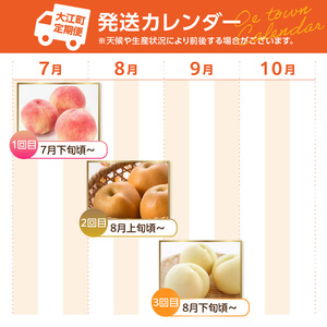 ≪先行受付≫【2026年度発送】 桃と梨好きの満足定期便【定期便全3回】060-T10
