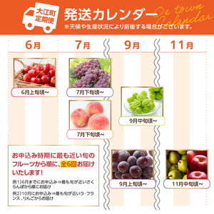  ≪先行受付≫ お・も・て・な・し山形フルーツ便【定期便全６回】 060-T06