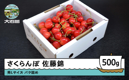 さくらんぼ 佐藤錦 秀L 500g 2026年産 令和8年産 山形県産 ふるさと納税 果物 くだもの フルーツ 期間限定 冷蔵配送 先行受付 グルメ 取り寄せ ご当地 特産 産地 直送 送料無料 東北 山形県 人気 ry-snslb500