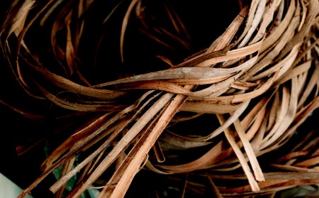 山ぶどう かごバッグ 菱形網代編みセカンドバック tm-kgtcx