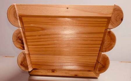 金山杉 プランターカバー（白木） 木製 花壇 ガーデニング 屋外 庭 ウッド  F4B-0577