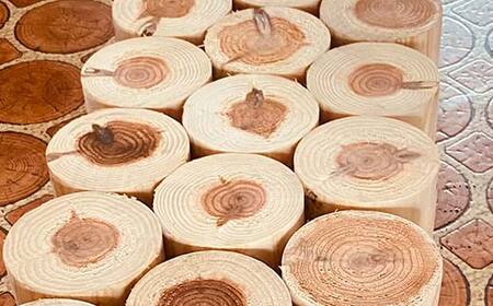 金山杉 マルブロック ガーデニング 木製 ウッド 庭  F4B-0580