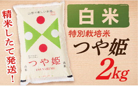 【令和6年産予約】【白米】山形県産つや姫 2kg