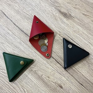 本革三角コインケース3色セット