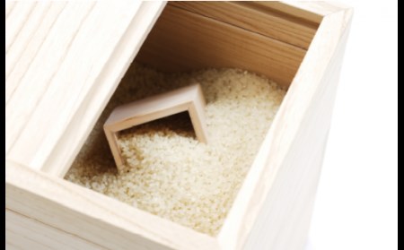 【限定】日本の桐米びつ10kg用(スライド式)と「はえぬき」5kg