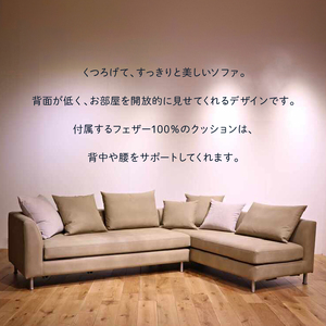 blocco MOLLE（モーレ）3人掛け片肘×2［55角クッション×3+48角クッション×2+背クッション×2個付き］