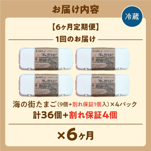 【定期便】飛ぶ鳥農場　海の街たまご　40個×6か月｜ 鶏卵 平飼い 有精卵 北海道石狩市