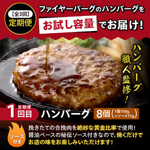 【定期便3回】ファイヤーバーグお試し定期便