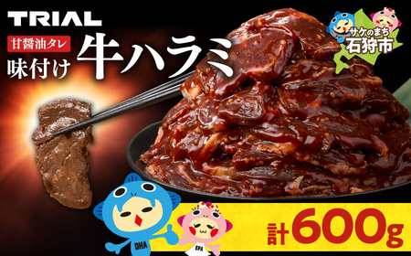 味付け牛ハラミ 600g｜牛肉 ハラミ 焼肉 小分け 北海道 石狩市