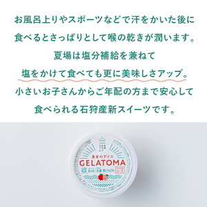 トマト農家が作ったトマトのジェラート「GELATOMA」12個 | とまと 野菜 フルーツ アイス 北海道 石狩市