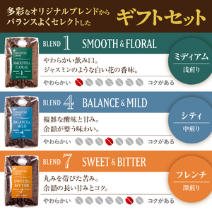 【北海道の名店】徳光珈琲 ３タイプギフト[ブレンド１・４・７] 【石狩市】