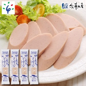 2-005 【予約:2023年2月~順次発送】佐藤水産 サーモンソーセージ(100g×4本)