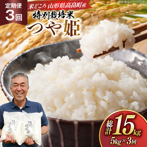 米 定期便 3回 令和7年 つや姫 5kg 3回 計15kg [渡部ファーム 山形県 高畠町 tk06ays810037]