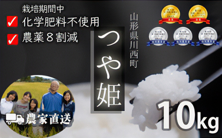 令和7年産 コンクール受賞農家直送 山形県産つや姫10kg【浦田農園 むすび米】_ 精米 米    つや姫 米 _【1580609】