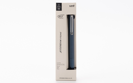 三菱鉛筆JETSTREAM PRIME 3色ボールペン0.5mmノック式　ダークネイビー_雑貨・日用品 ボールペン 文房具・印鑑 _【1602251】