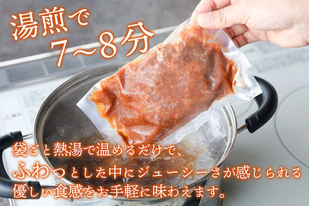 きまぐれ母ちゃんの国産牛と三味豚ハンバーグ 6個 2種類 手作り ブランド豚 国産 お惣菜 おかず お弁当 お手軽 簡単調理 温めるだけ 湯煎 冷凍