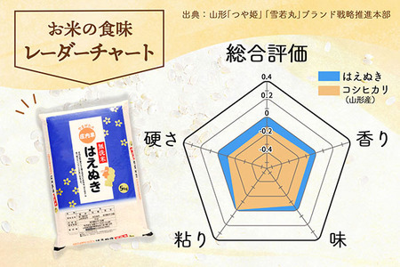 庄内町産 はえぬき無洗米 6kg 2kg×3袋 令和7年産 2025年産 ブランド米 コシヒカリの原点、亀の尾発祥の地 庄内