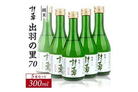 1209　澄み切った鳥海山の伏流水仕込み 杉勇 純米 出羽の里70 300ml×5本セット