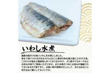 803　つゆもおダシで使えて2度おいしい「国産いわしの水煮」120g×5パック